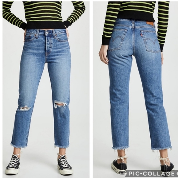 Levi's Wedgie Fit High Rise Straight Jeans size 28 - Picture 2 of 11